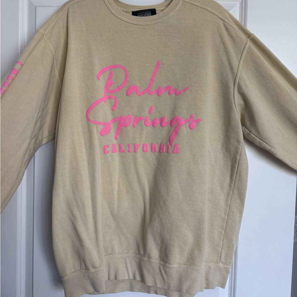 Palm Springs Beige/butter yellow and Pink Women's Sweater